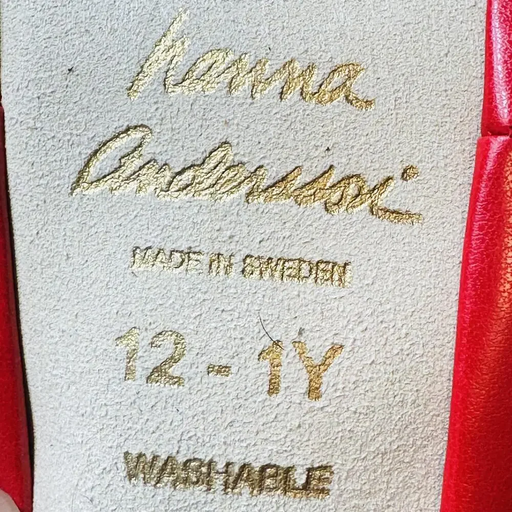 Hanna Andersson Shoes Girl 1Y Red Sock Knit Christmas Fair Isle Moccasin Slipper